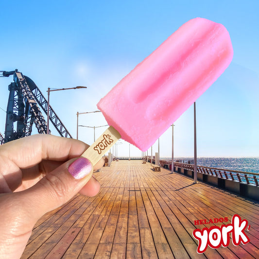 Helado paleta York frutilla simple - York