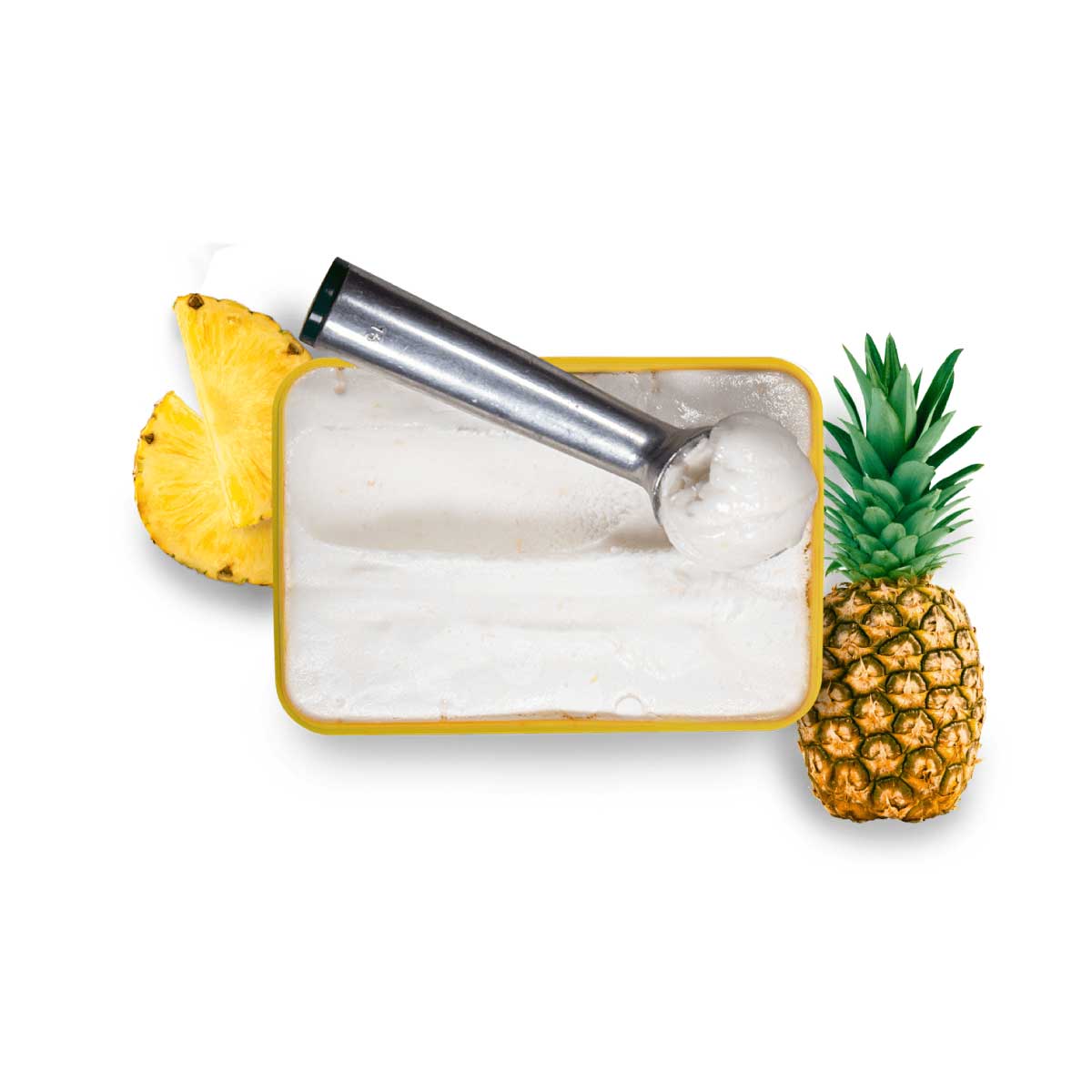 Helado de Fruta Piña - San Francisco