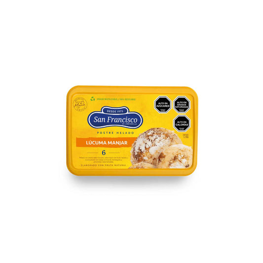 Postre Helado 6. Lúcuma manjar - San Francisco