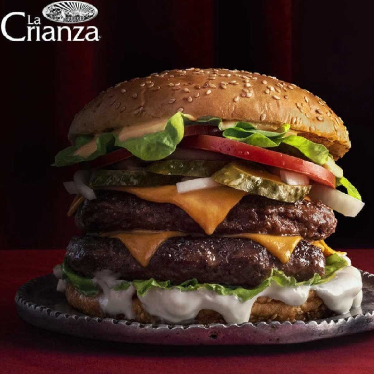 Hamburguesa americana de vacuno 120g - La Crianza