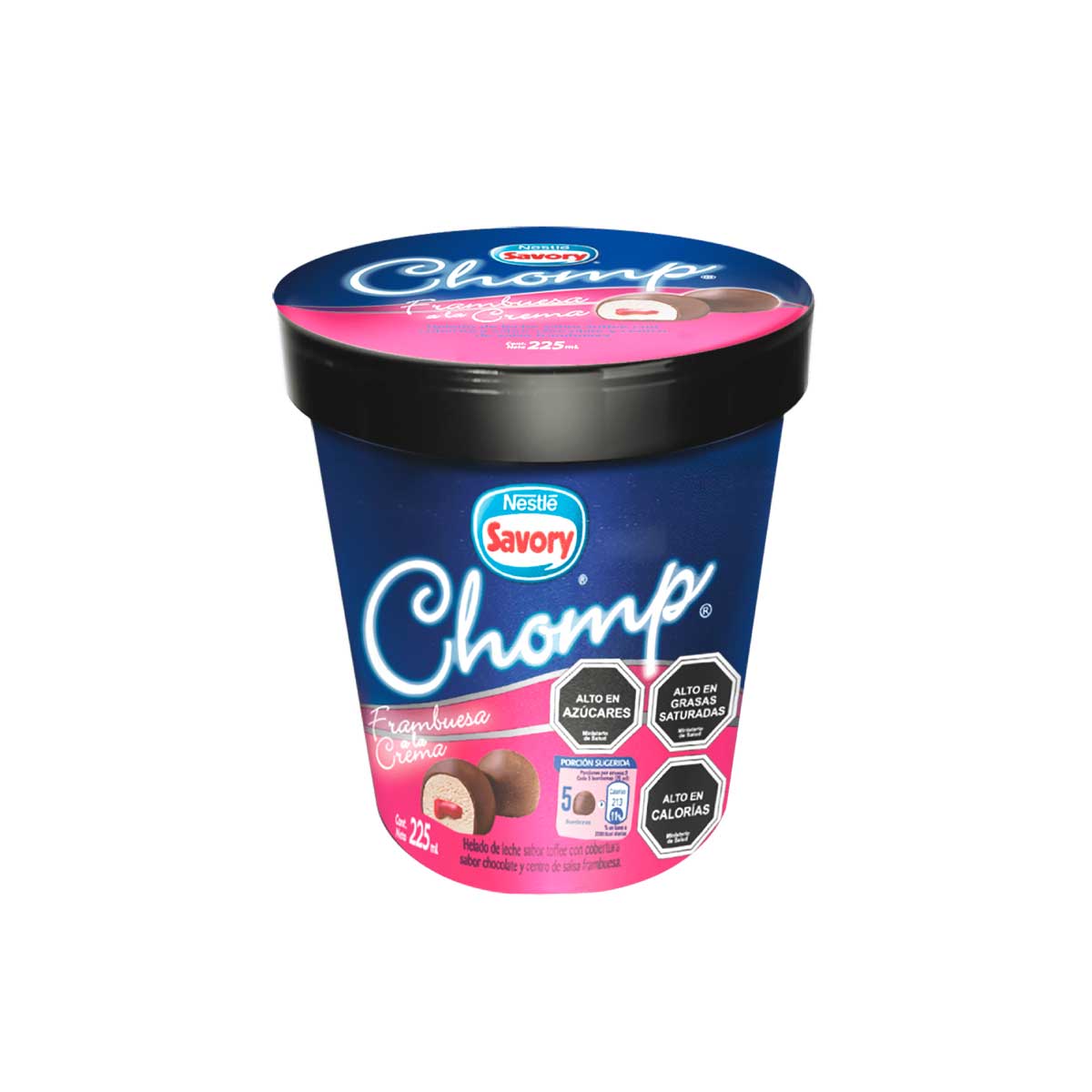 Bombón Helado Chomp Frambuesa a la Crema 225ml - Savory