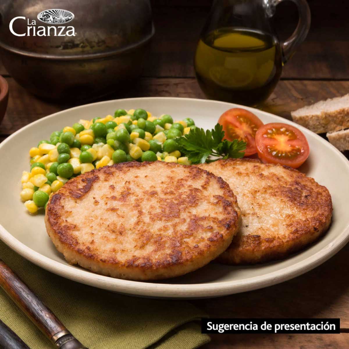 Hamburguesa de soya 100g - La Crianza