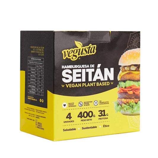 Hamburguesa de seitan Box 4 Unidades - vegusta