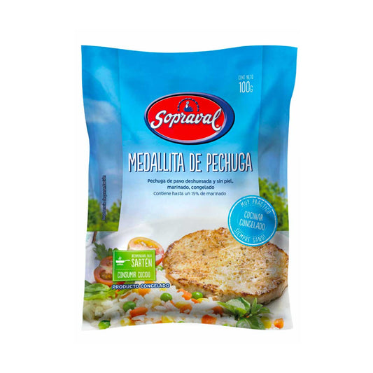 Medallita de Pechuga de Pavo 100g - Sopraval