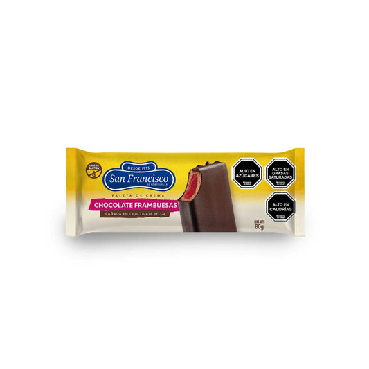 Paleta Chocolate Frambuesas 80g - San Francisco