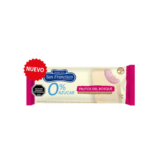 Paleta Frutos del Bosque 0% azúcar 75g - San Francisco