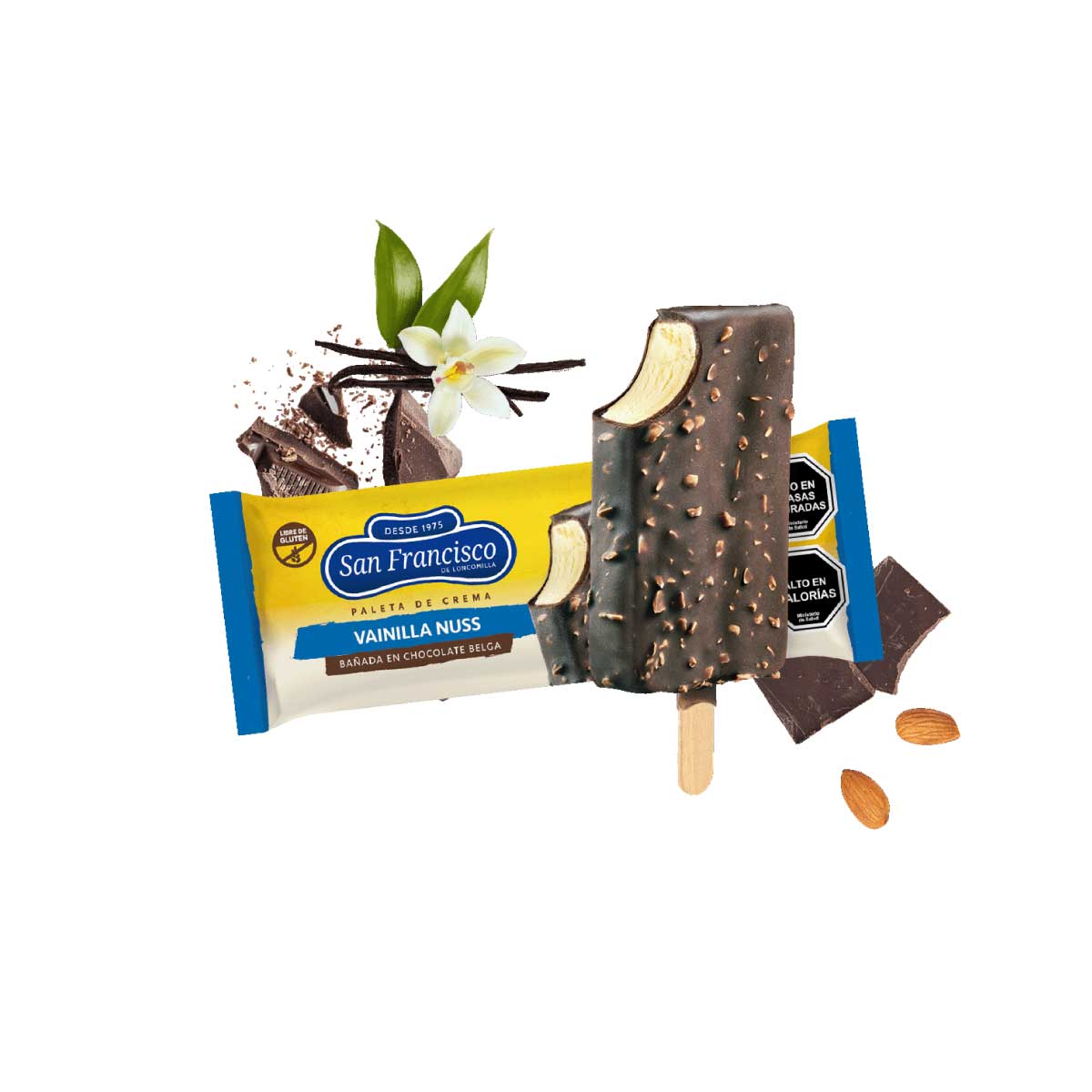 Paleta Vainilla Nuss 80g - San Francisco