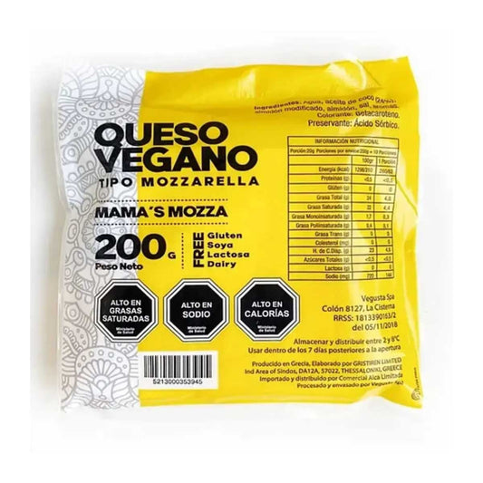 Queso Vegano Mozzarella 250g - mama's mozza