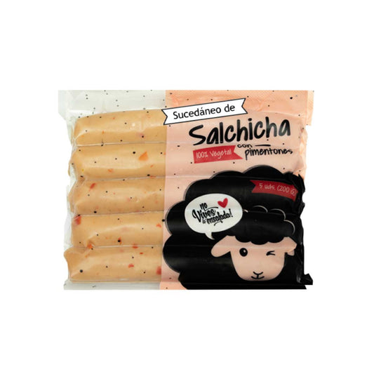 Sucedáneo de salchicha con pimentones 200g - n.v.d.e