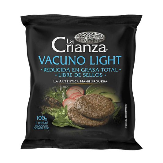 Hamburguesa de vacuno light 100g - La Crianza