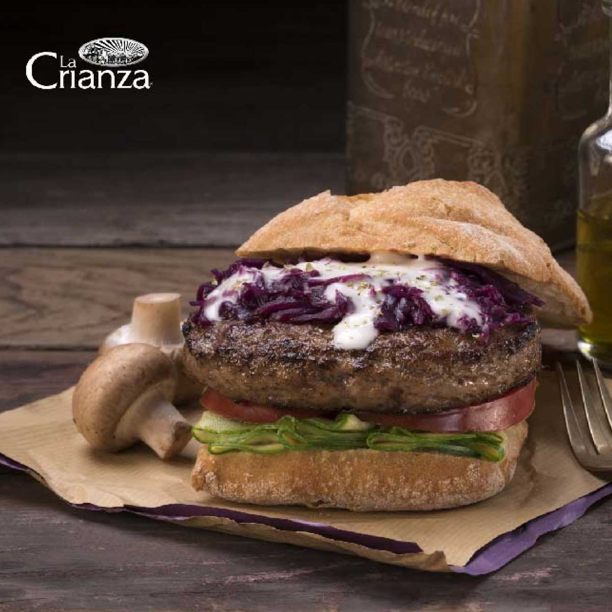 Hamburguesa de vacuno light 100g - La Crianza
