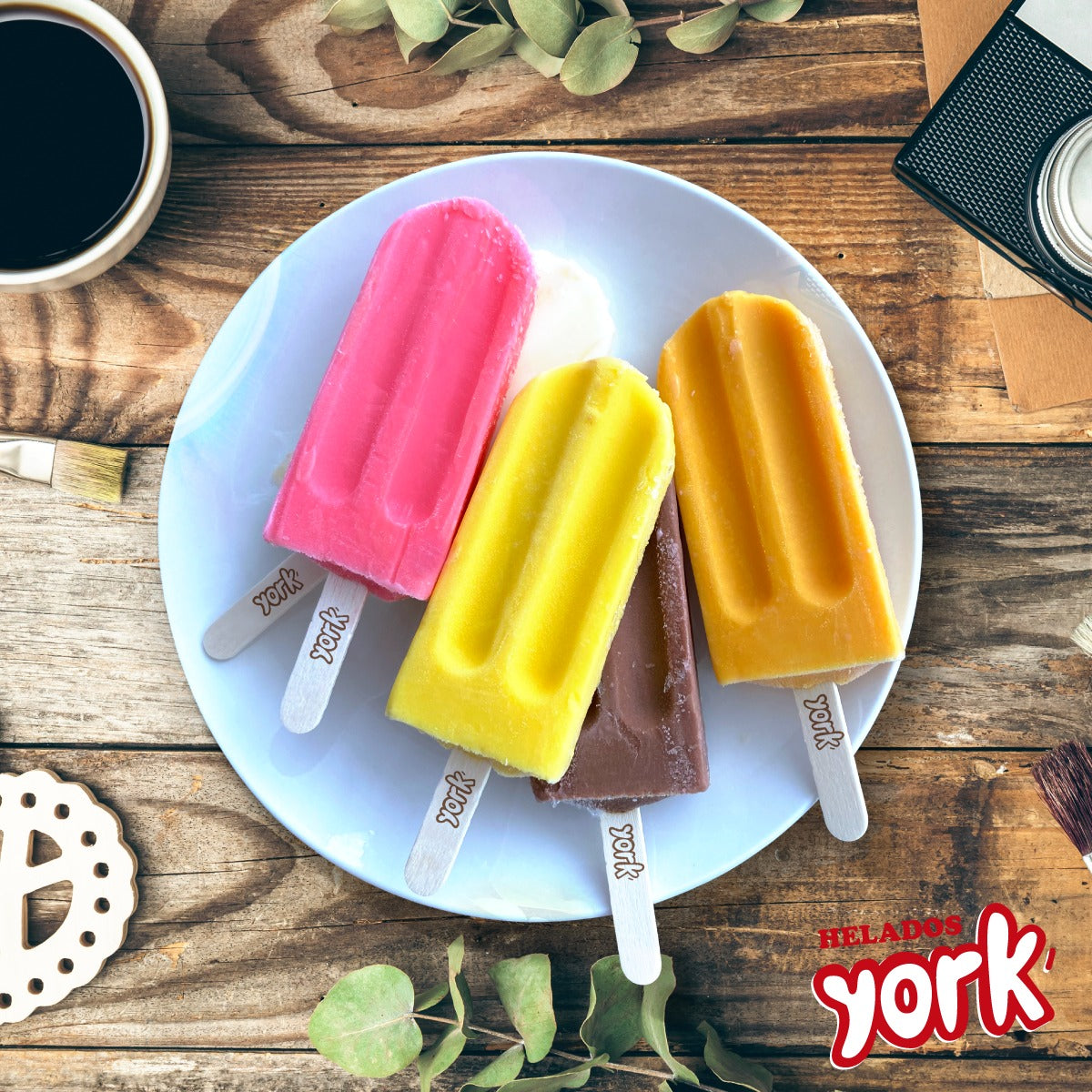Helado paleta York Vainilla simple - York