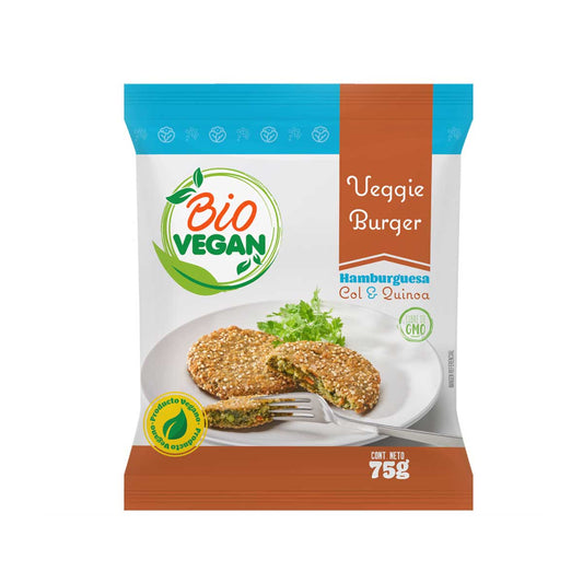 Hamburguesa Col y Quinoa 75g - Bio vegan
