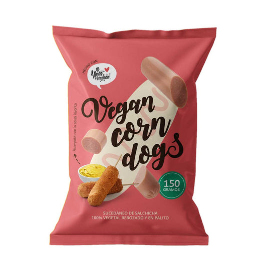 Vegan Corn Dog Salchichas rebozadas en palito 150g - No Vives de ensalada