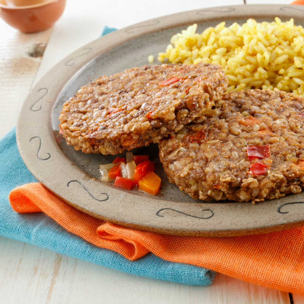 Medallones Veggies de Lentejas y arroz Yamani - Congelados Artico