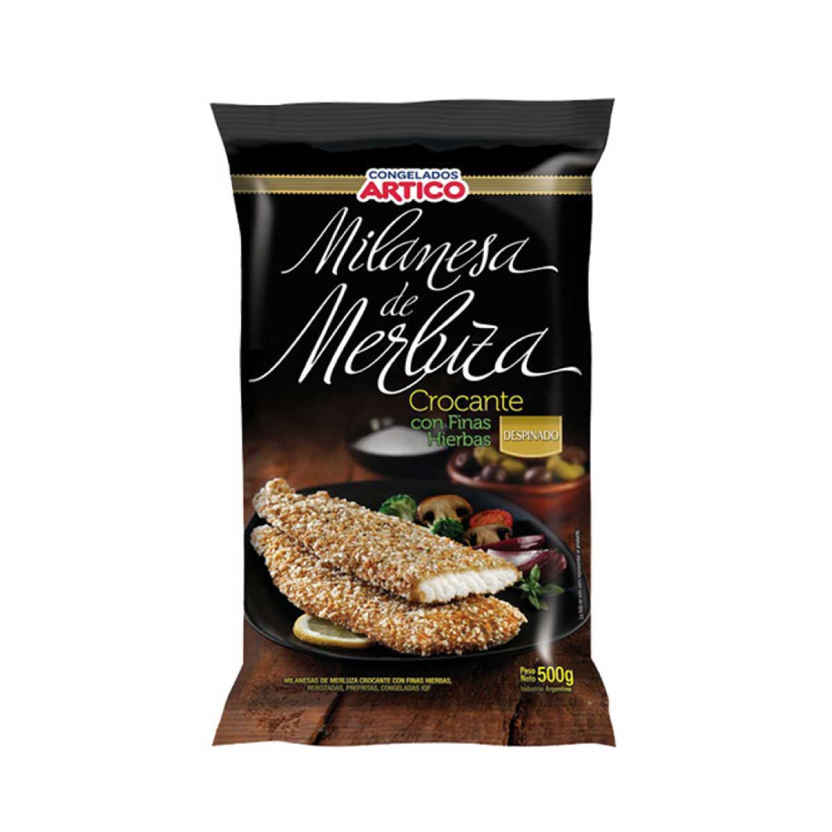 Milanesa De Merluza Crocante Finas Hierbas (500 Grs) - ARTICO