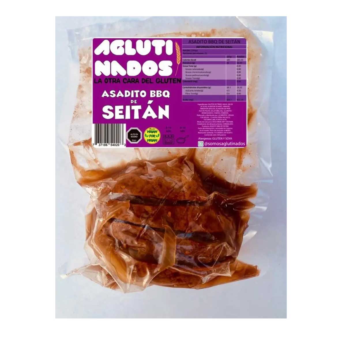 Seitan tipo Asadito BBQ 500g - Aglutinados